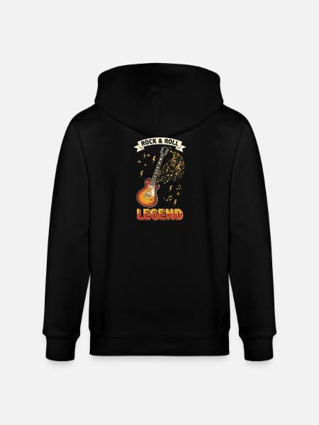 Rock & roll legend - Stanley/Stella CULTIVATOR  Unisex Organic Hooded Jacket - black