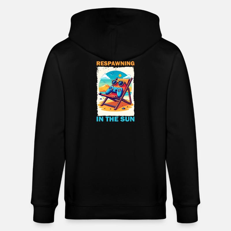 Vacances de jeu à la plage - Veste à capuche bio CULTIVATOR Stanley/Stella Unisexe - noir