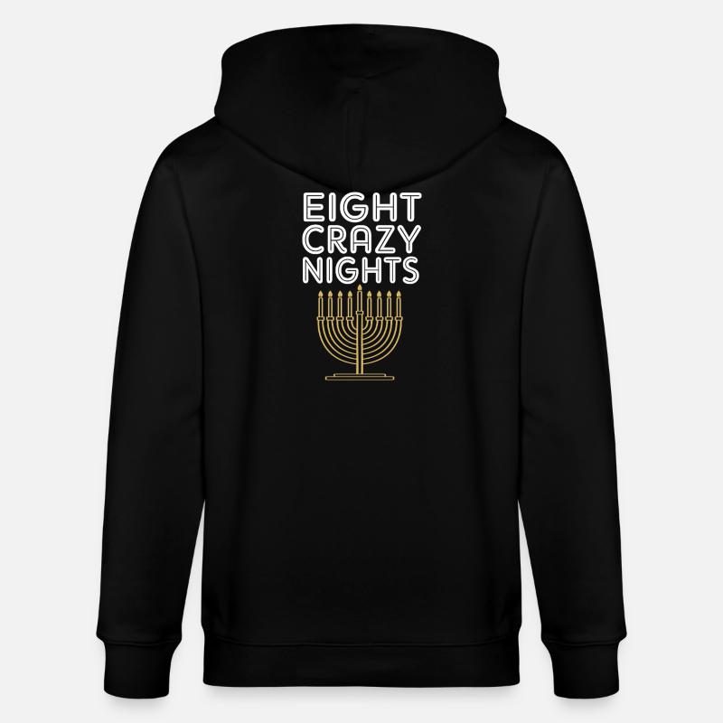 Hanukkah Chanukkah Hanukah - Stanley/Stella Unisex Bio-Kapuzenjacke CULTIVATOR  - Schwarz