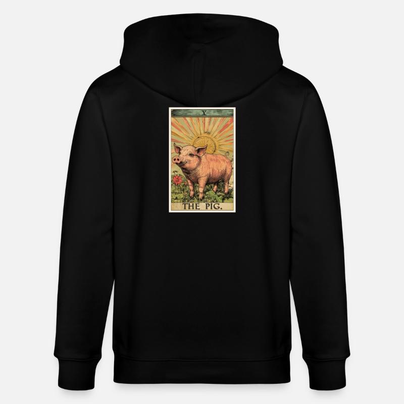 Cochon Cochon - Veste à capuche bio CULTIVATOR Stanley/Stella Unisexe - noir