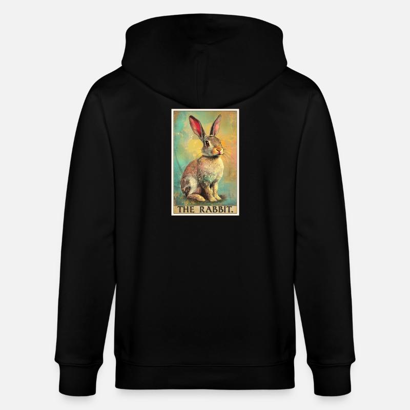 Lapin Lapin - Veste à capuche bio CULTIVATOR Stanley/Stella Unisexe - noir