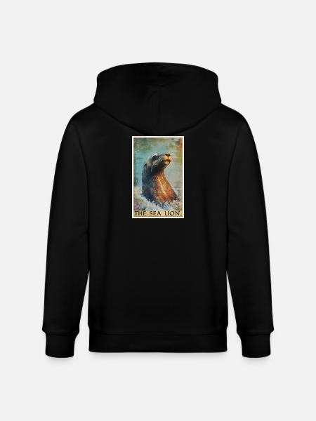 Seelöwen Seelöwe - Stanley/Stella Unisex Bio-Kapuzenjacke CULTIVATOR - Schwarz