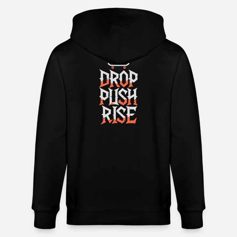 Drop Push Raise - Stanley/Stella Unisex Bio-Kapuzenjacke CULTIVATOR  - Schwarz