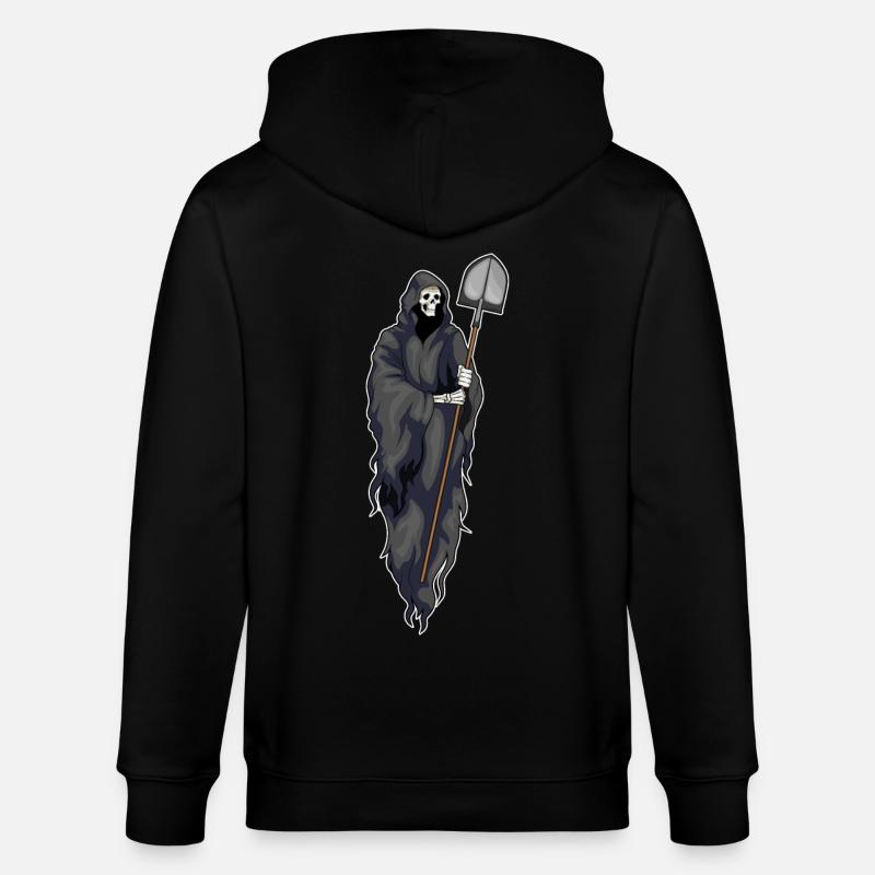 Pelle d’Halloween Grim Reaper - Veste à capuche bio CULTIVATOR Stanley/Stella Unisexe - noir