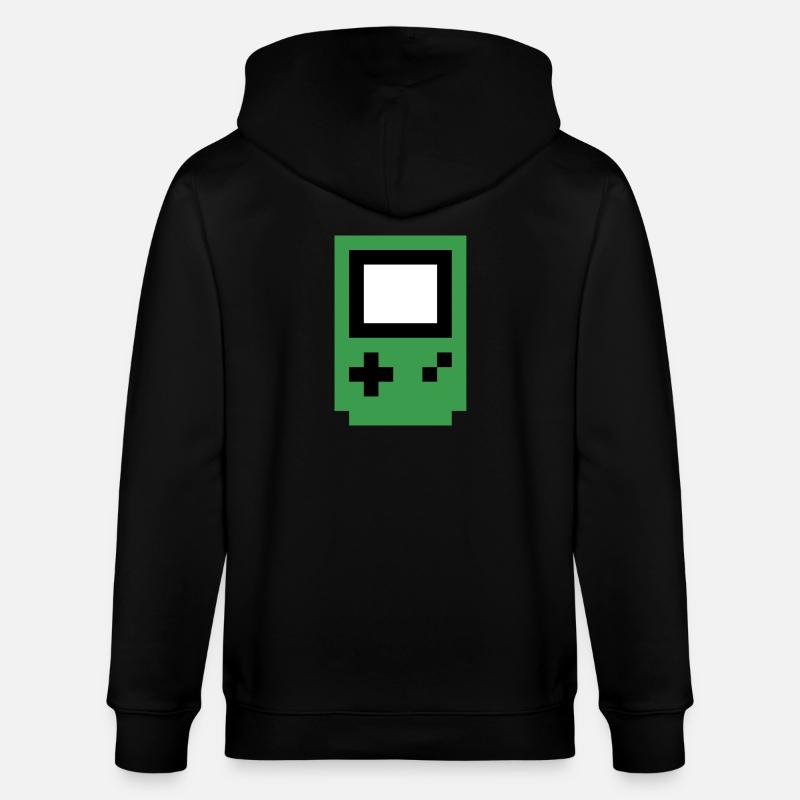 console verte - Veste à capuche bio CULTIVATOR Stanley/Stella Unisexe - noir