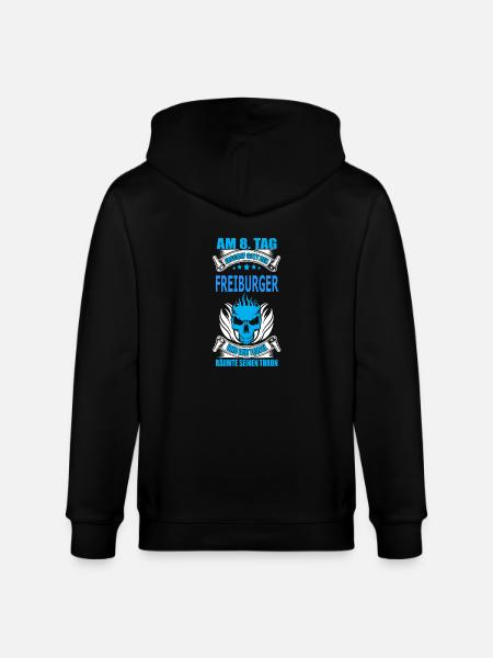 FREIBURGER - Stanley/Stella Unisex Bio-Kapuzenjacke CULTIVATOR - Schwarz