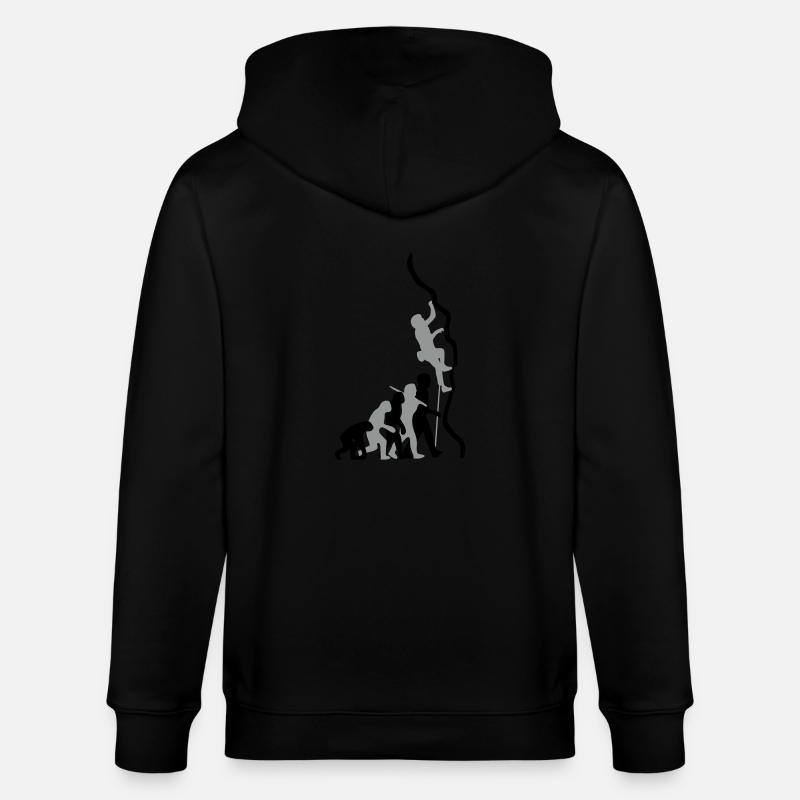 Climb Evolution 2c - Stanley/Stella CULTIVATOR  Unisex Organic Hooded Jacket - black