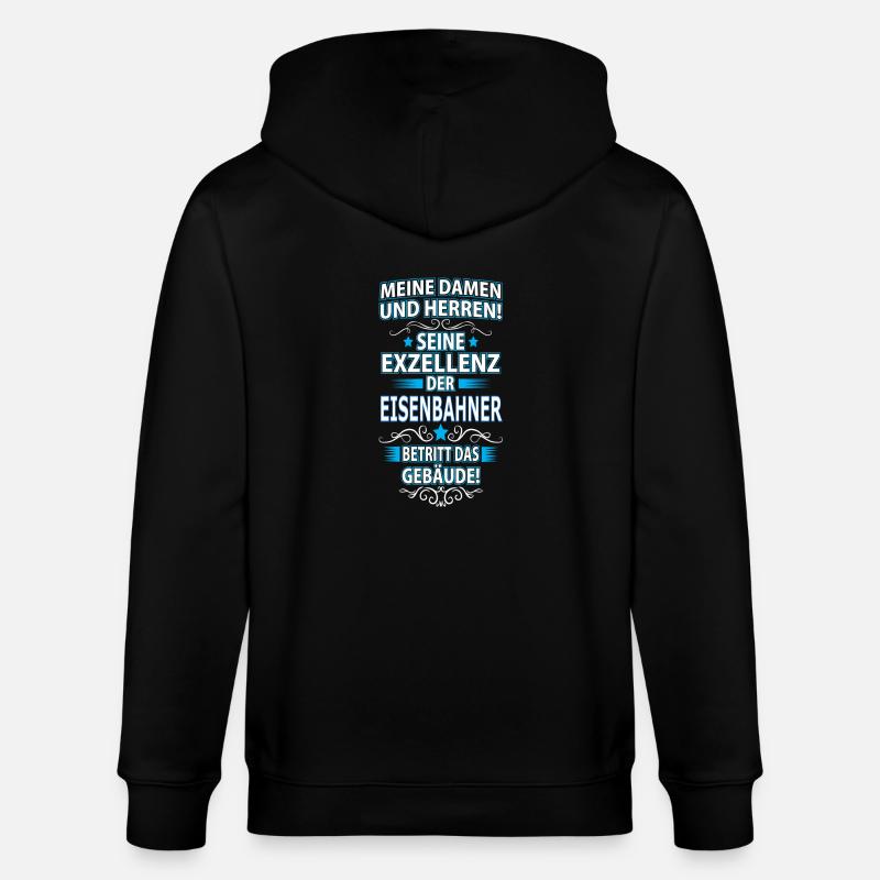EISENBAHNER - Stanley/Stella Unisex Bio-Kapuzenjacke CULTIVATOR  - Schwarz