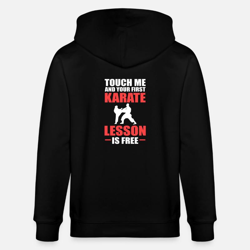 Karaté Autodéfense - Veste à capuche bio CULTIVATOR Stanley/Stella Unisexe - noir