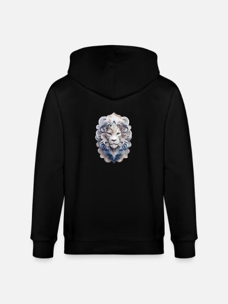 Sternzeichen Löwe - Stanley/Stella Unisex Bio-Kapuzenjacke CULTIVATOR - Schwarz