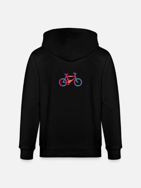 BICYCLE. CYCLING. ECOLOGY. ENVIRONMENT. - Stanley/Stella CULTIVATOR  Unisex Organic Hooded Jacket - black