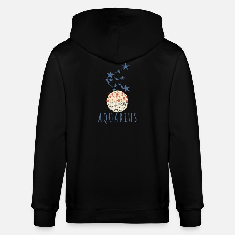 Das Sternbild Wassermann - Stanley/Stella Unisex Bio-Kapuzenjacke CULTIVATOR  - Schwarz