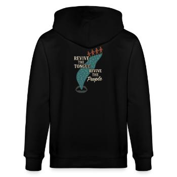 Revitalisation des langues autochtones Locuteurs natifs - Veste à capuche bio CULTIVATOR Stanley/Stella Unisexe - noir - Dos - Anna (173cm)