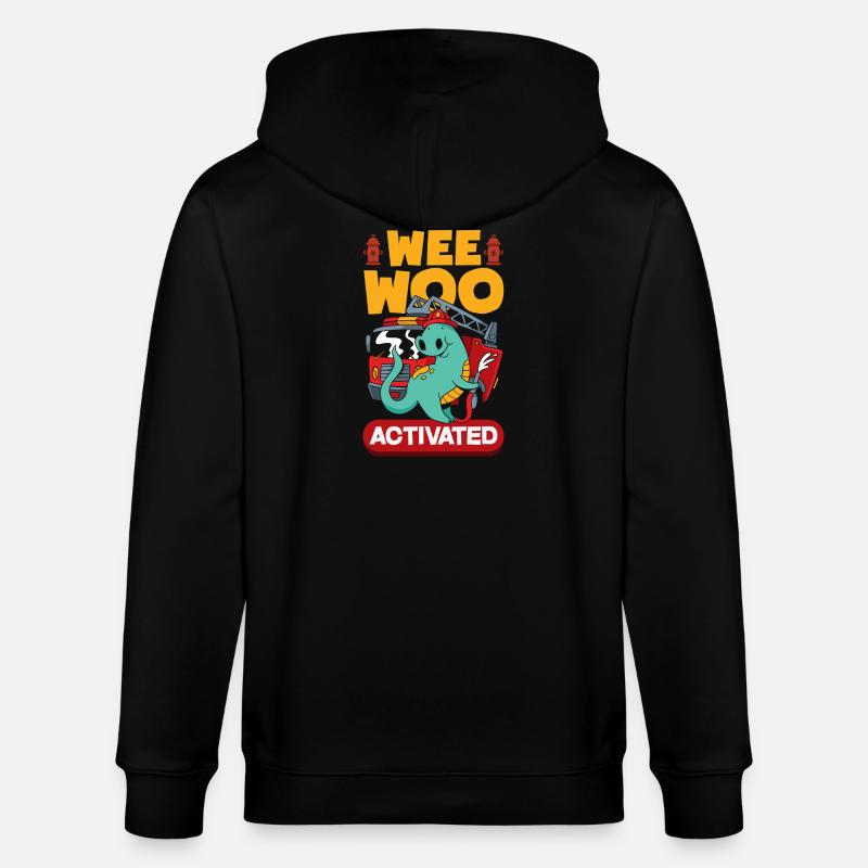Escouade Wee Woo Pompier, Petit Pompier - Veste à capuche bio CULTIVATOR Stanley/Stella Unisexe - noir