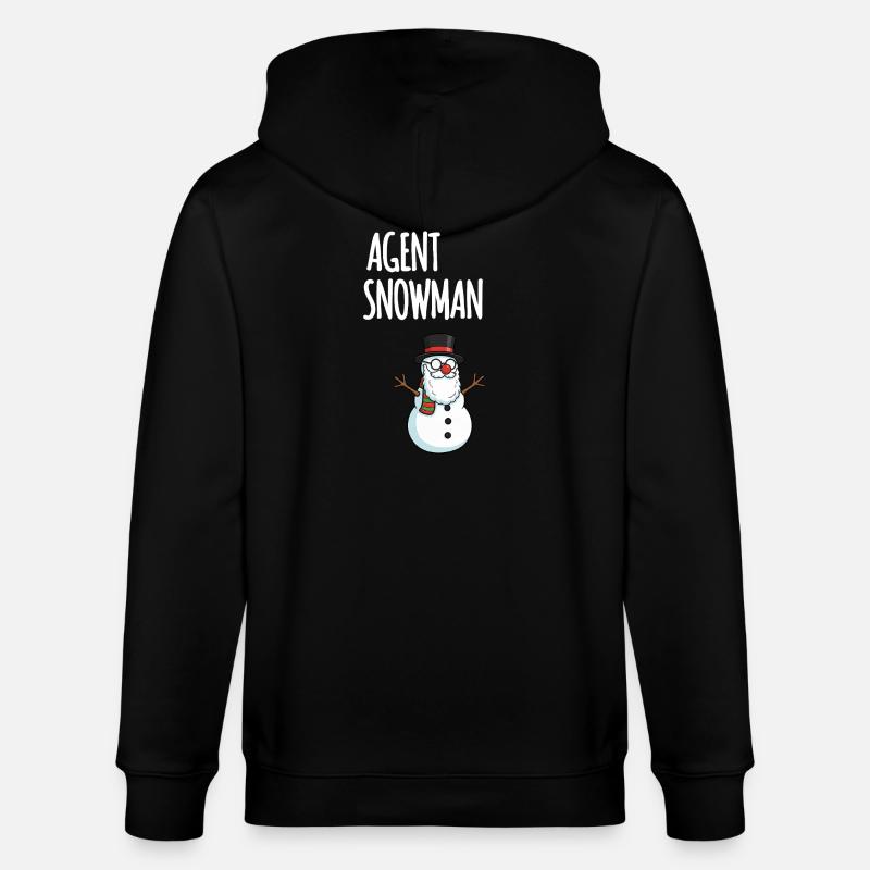 Agent Snowman - Stanley/Stella Unisex Bio-Kapuzenjacke CULTIVATOR - Schwarz