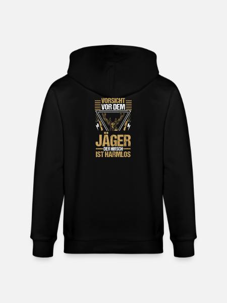Hunting Hunting Huntsman Hunters - Stanley/Stella CULTIVATOR  Unisex Organic Hooded Jacket - black