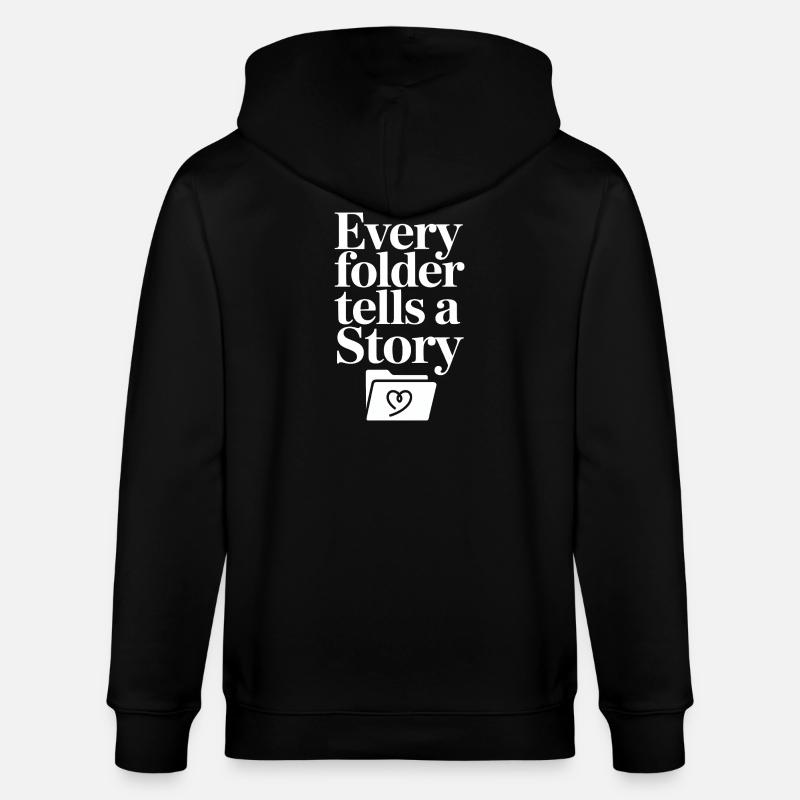 Chaque dossier raconte une histoire - Veste à capuche bio CULTIVATOR Stanley/Stella Unisexe - noir