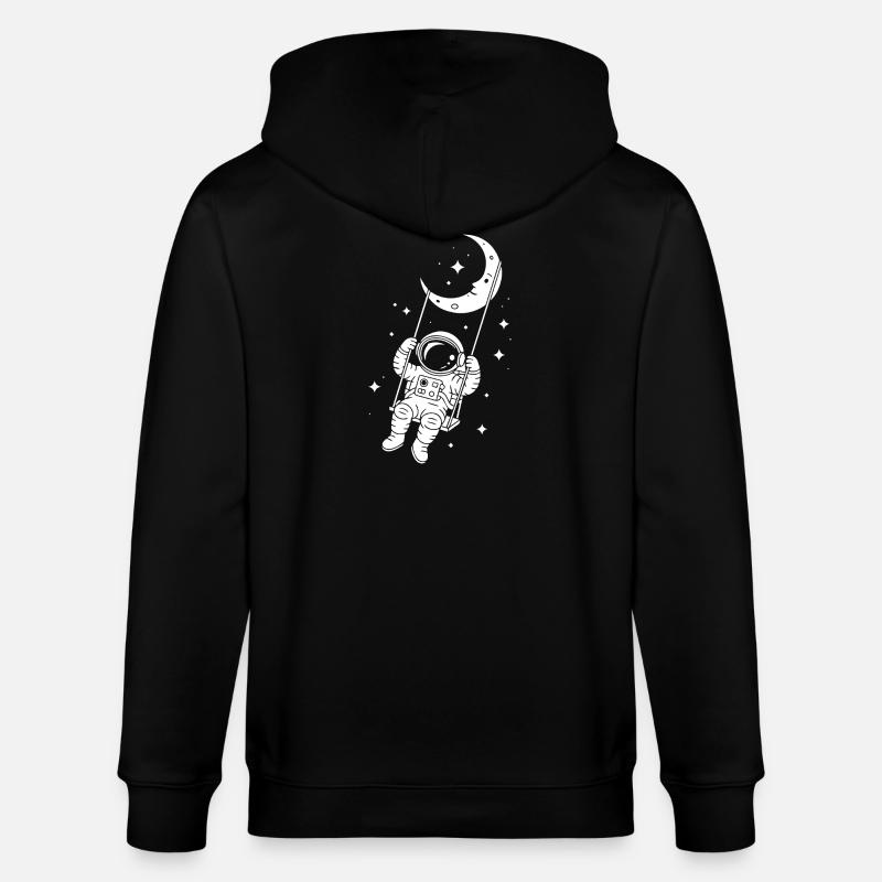 Astronaute Cosmos Spatial Swing - Veste à capuche bio CULTIVATOR Stanley/Stella Unisexe - noir