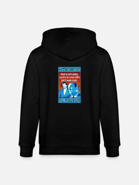 quand on parle pognon - Veste à capuche bio CULTIVATOR Stanley/Stella Unisexe - noir
