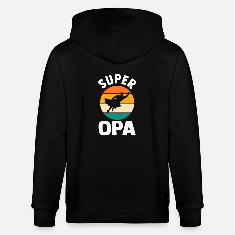 Papy Papy - Veste à capuche bio CULTIVATOR Stanley/Stella Unisexe - noir