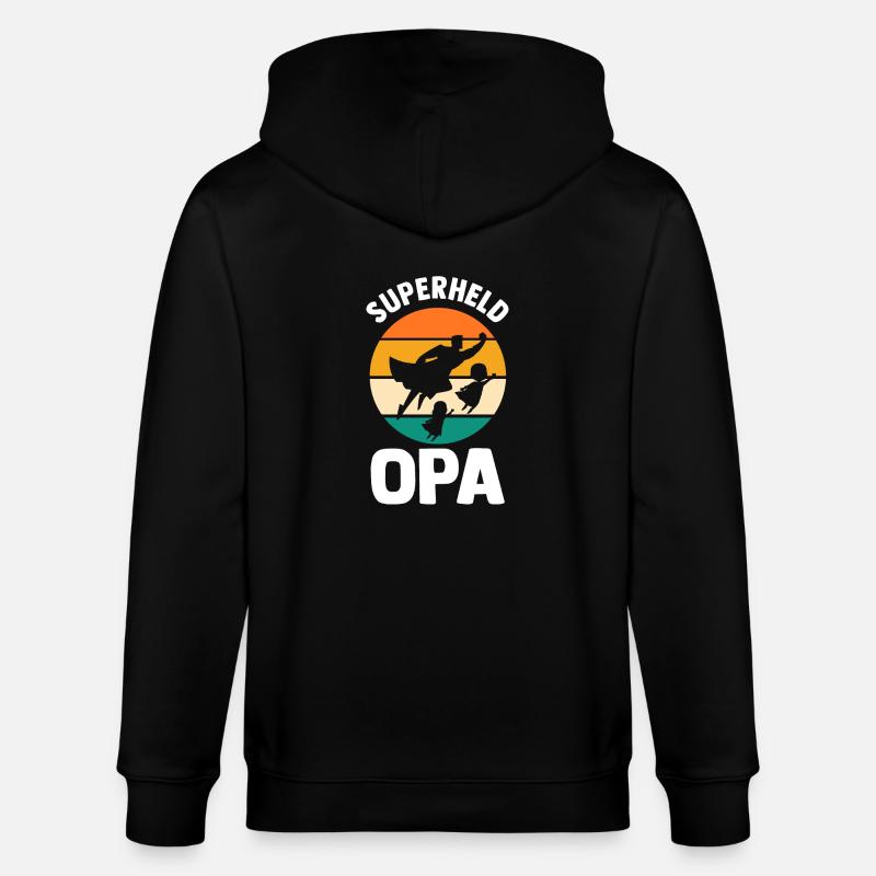 Papy Papy - Veste à capuche bio CULTIVATOR Stanley/Stella Unisexe - noir