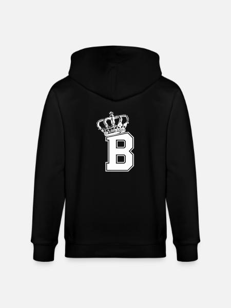 Buchstabe B King - Stanley/Stella Unisex Bio-Kapuzenjacke CULTIVATOR - Schwarz