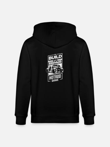 Hotrod - Stanley/Stella CULTIVATOR  Unisex Organic Hooded Jacket - black