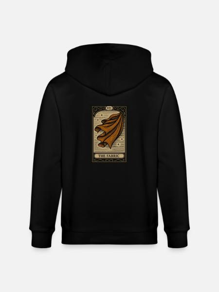 Tarot-Schneider des fließenden Stoffes - Stanley/Stella Unisex Bio-Kapuzenjacke CULTIVATOR  - Schwarz