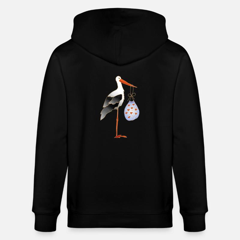 Cigogne - Veste à capuche bio CULTIVATOR Stanley/Stella Unisexe - noir