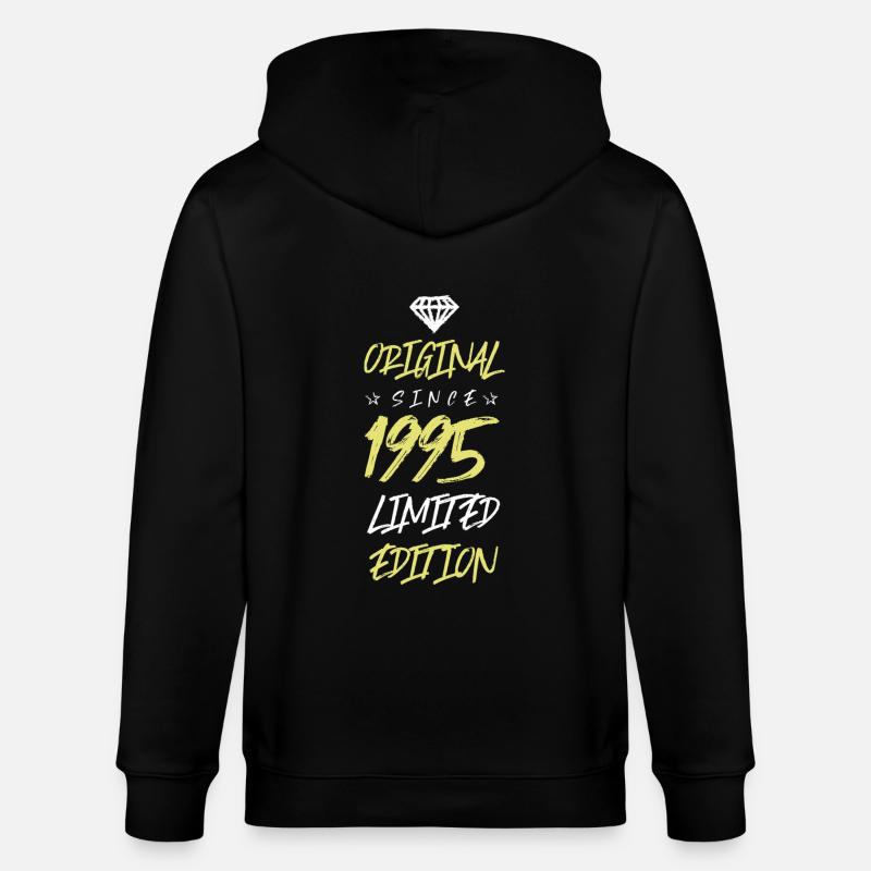 1995 limited edition - Stanley/Stella Unisex Bio-Kapuzenjacke CULTIVATOR - Schwarz
