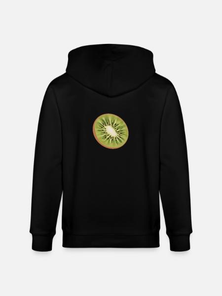 kiwi healthy fruit gift - Stanley/Stella CULTIVATOR Unisex Organic Hooded Jacket - black
