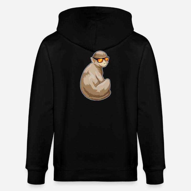 Lunettes de soleil Monkey - Veste à capuche bio CULTIVATOR Stanley/Stella Unisexe - noir