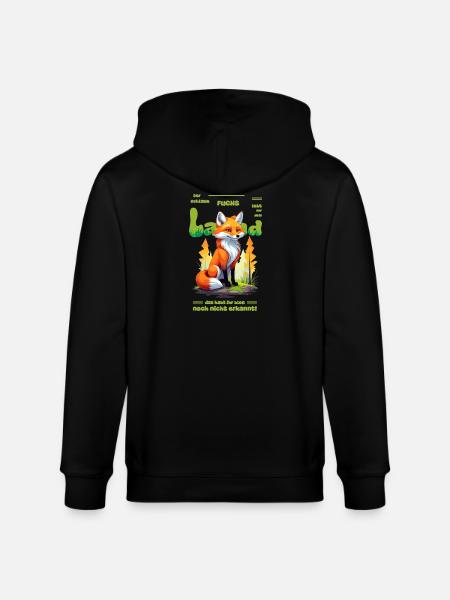 Der schlaue Fuchs vom Land - Stanley/Stella Unisex Bio-Kapuzenjacke CULTIVATOR  - Schwarz