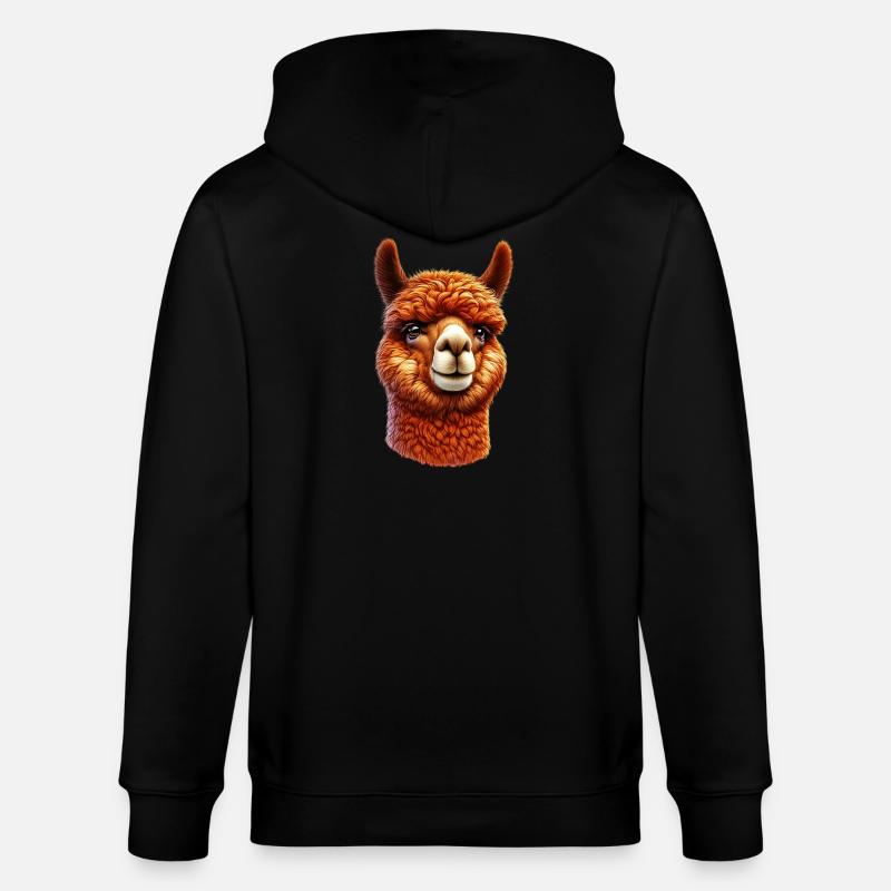 Alpaka - Stanley/Stella Unisex Bio-Kapuzenjacke CULTIVATOR  - Schwarz