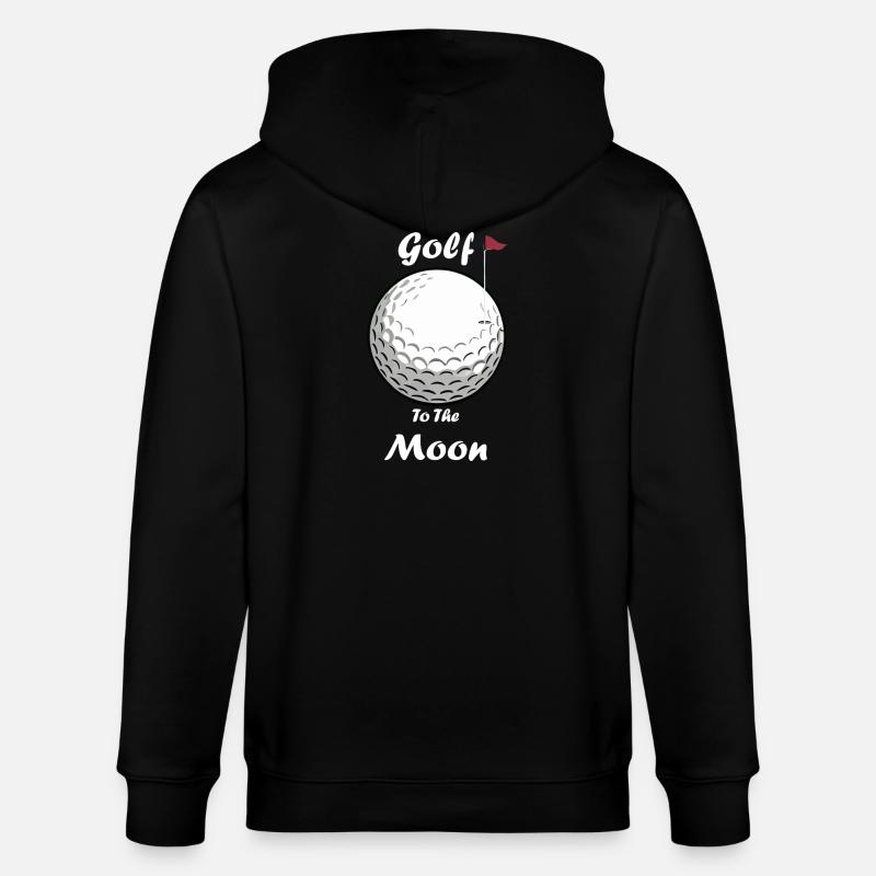 Du golf à la lune - Veste à capuche bio CULTIVATOR Stanley/Stella Unisexe - noir