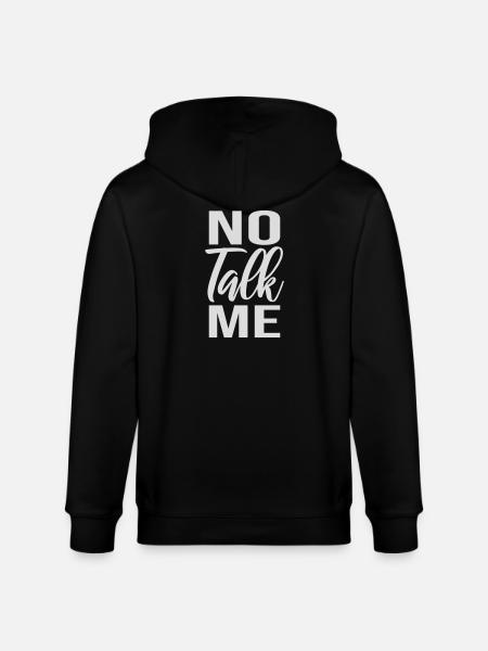 Pas de discours introverti antisocial drôle - Veste à capuche bio CULTIVATOR Stanley/Stella Unisexe - noir