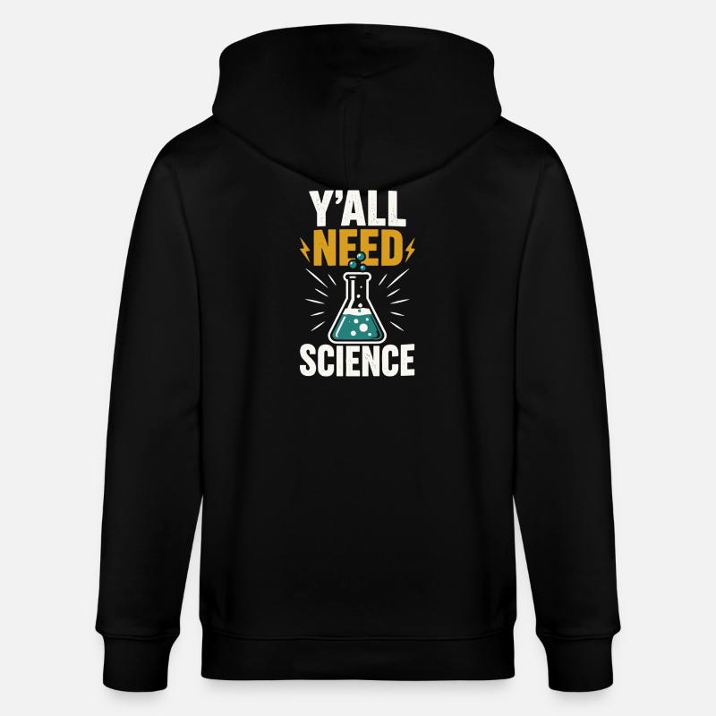 La science est nécessaire - Veste à capuche bio CULTIVATOR Stanley/Stella Unisexe - noir
