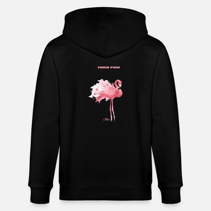 nelice think pink - Stanley/Stella Unisex Bio-Kapuzenjacke CULTIVATOR  - Schwarz