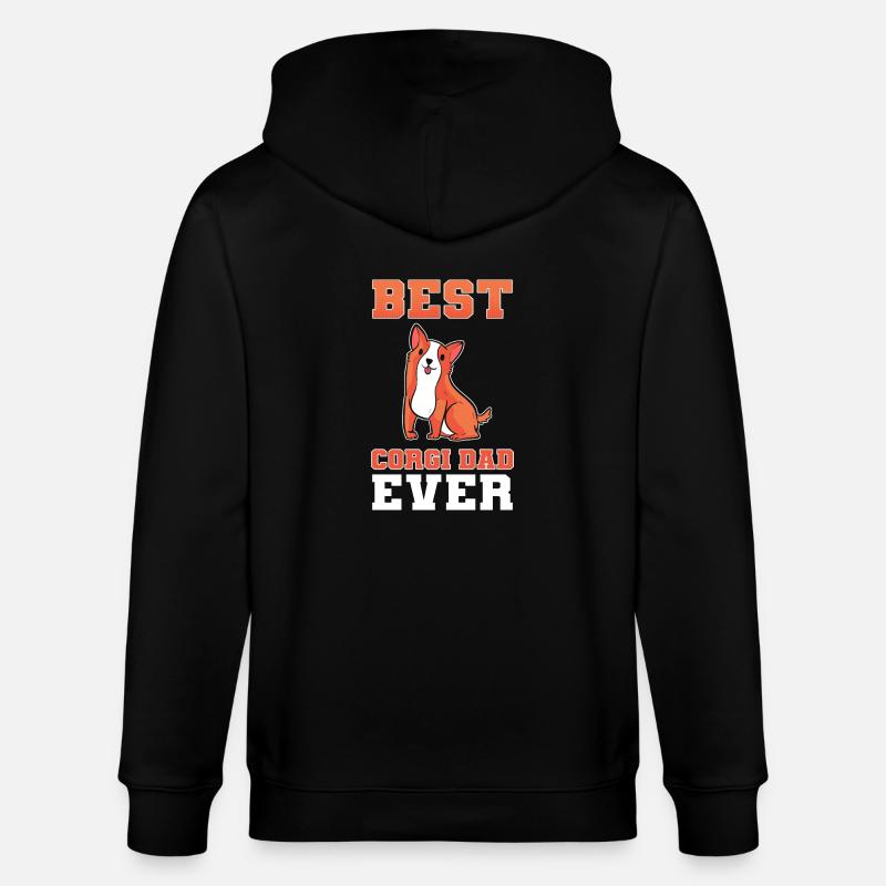 Corgi - Stanley/Stella Unisex Bio-Kapuzenjacke CULTIVATOR  - Schwarz