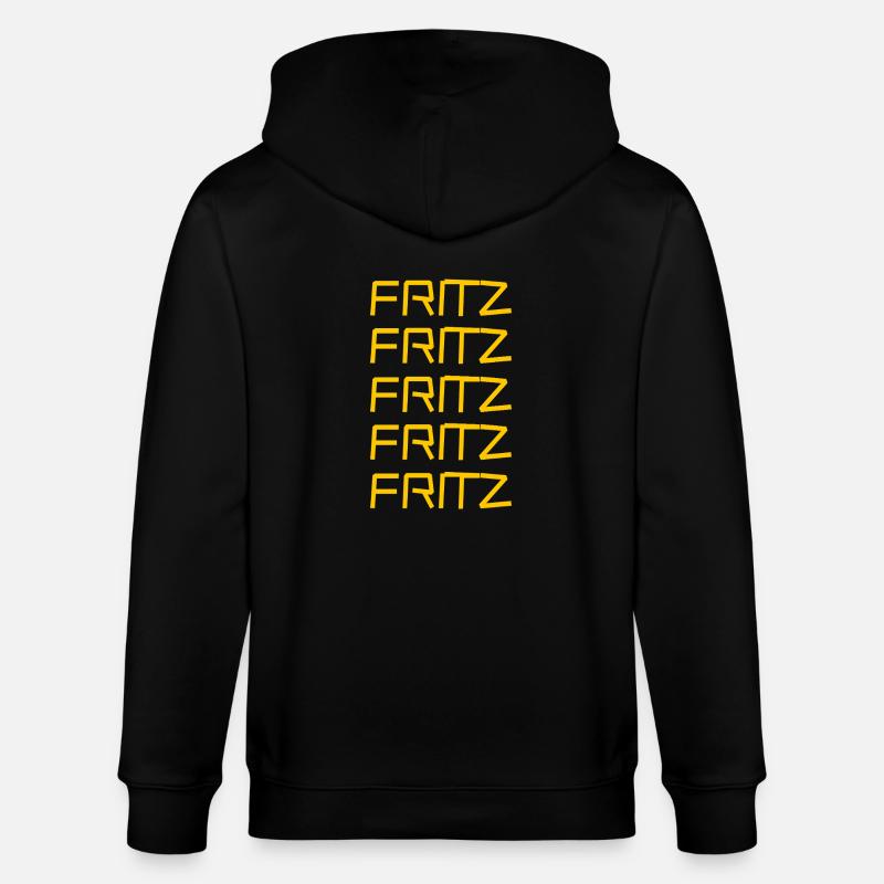 Fritz als Vorname - Stanley/Stella Unisex Bio-Kapuzenjacke CULTIVATOR  - Schwarz