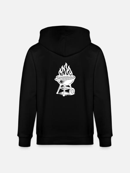 Grill Fire Grilling - Stanley/Stella CULTIVATOR  Unisex Organic Hooded Jacket - black