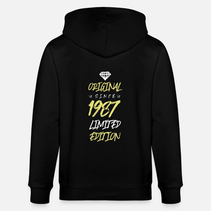 1987 Édition limitée - Veste à capuche bio CULTIVATOR Stanley/Stella Unisexe - noir
