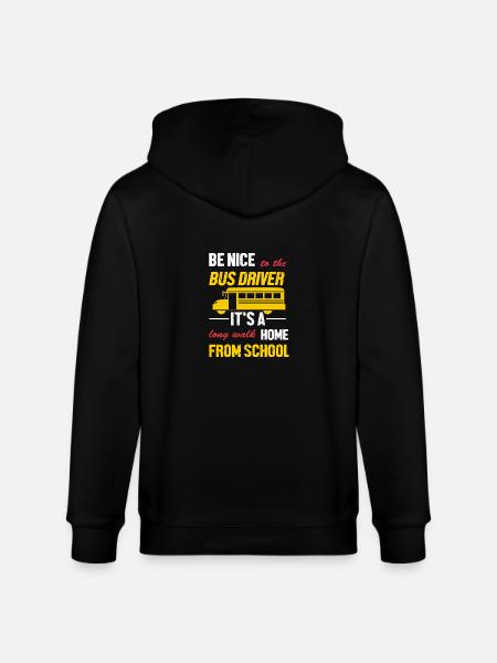 Schulbusfahrer Schulbus - Stanley/Stella Unisex Bio-Kapuzenjacke CULTIVATOR  - Schwarz