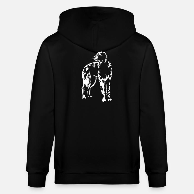 Scottish Deerhound "Black Edition" - Stanley/Stella Unisex Bio-Kapuzenjacke CULTIVATOR  - Schwarz