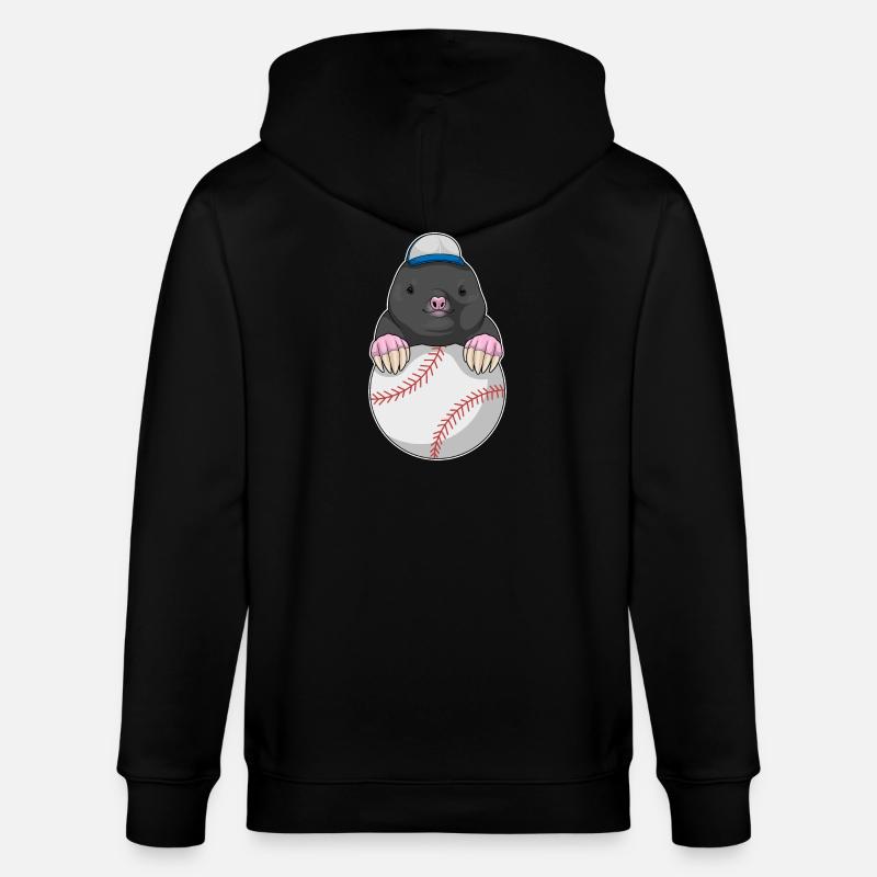 Mole Baseball - Veste à capuche bio CULTIVATOR Stanley/Stella Unisexe - noir