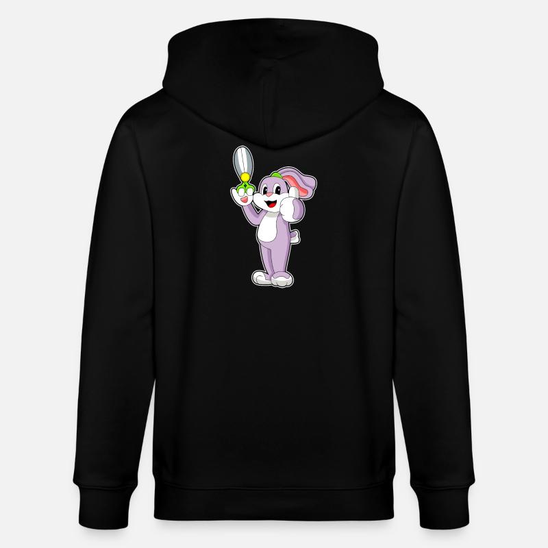 Ciseaux de coiffeur lapin - Veste à capuche bio CULTIVATOR Stanley/Stella Unisexe - noir