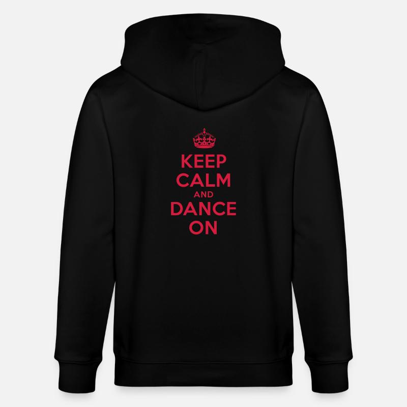 keep calm and dance on - Stanley/Stella Unisex Bio-Kapuzenjacke CULTIVATOR  - Schwarz