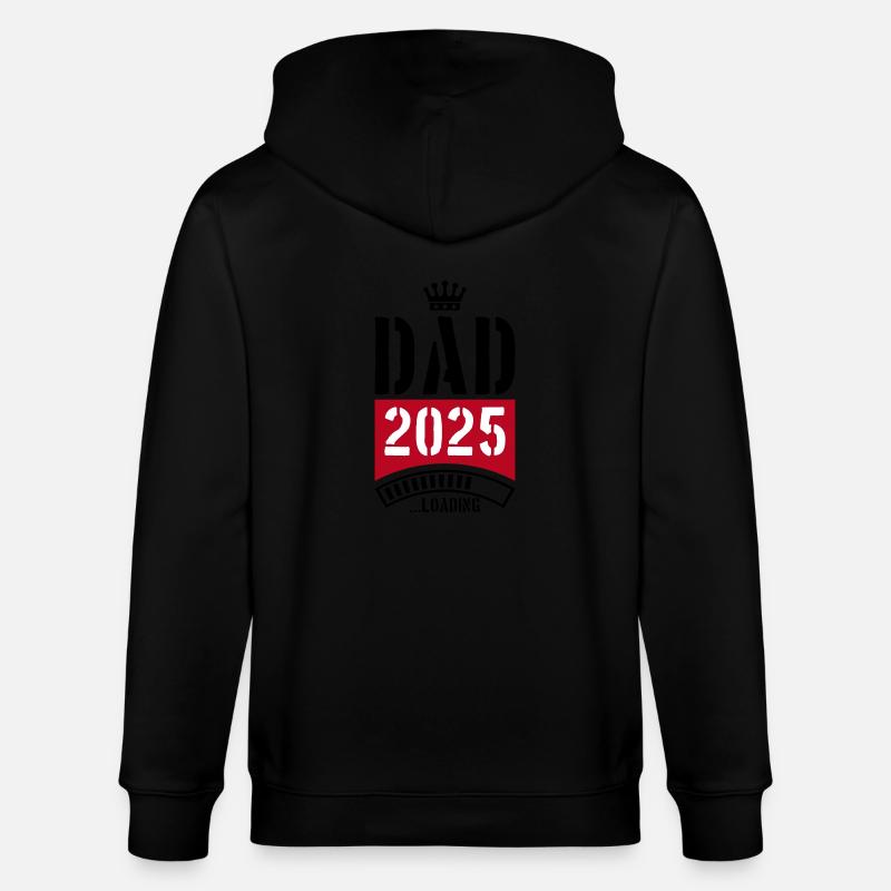 Dad 2025 Loading Papa - Stanley/Stella Unisex Bio-Kapuzenjacke CULTIVATOR  - Schwarz