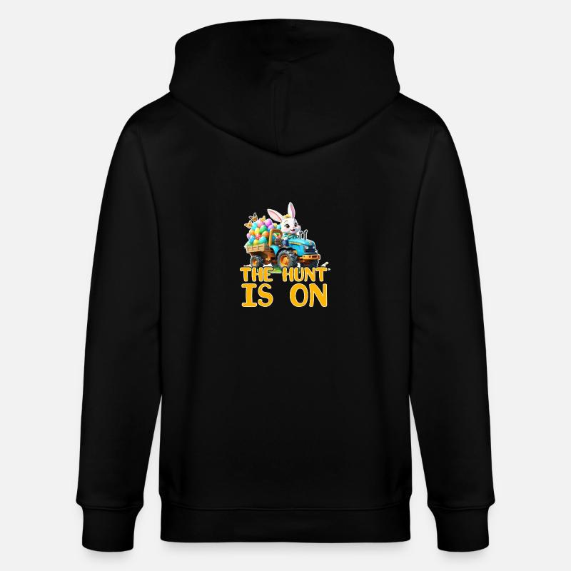 La chasse est lancée - Veste à capuche bio CULTIVATOR Stanley/Stella Unisexe - noir