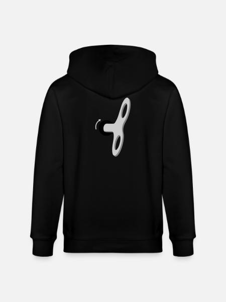 Humans are a machine - Stanley/Stella CULTIVATOR  Unisex Organic Hooded Jacket - black